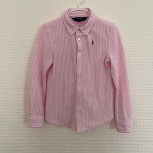 Polo Ralph Lauren Girls Size 6 Pink Soft Collated Shirt. Rare find! So cute!